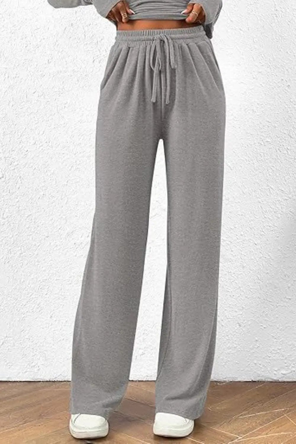 T-Shirts Trendsi Two-Piece Sets - Cozy two-piece lounge set with pockets - Premium Quality