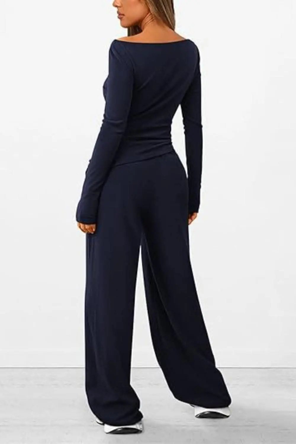 T-Shirts Trendsi Two-Piece Sets - Cozy two-piece lounge set with pockets - Premium Quality