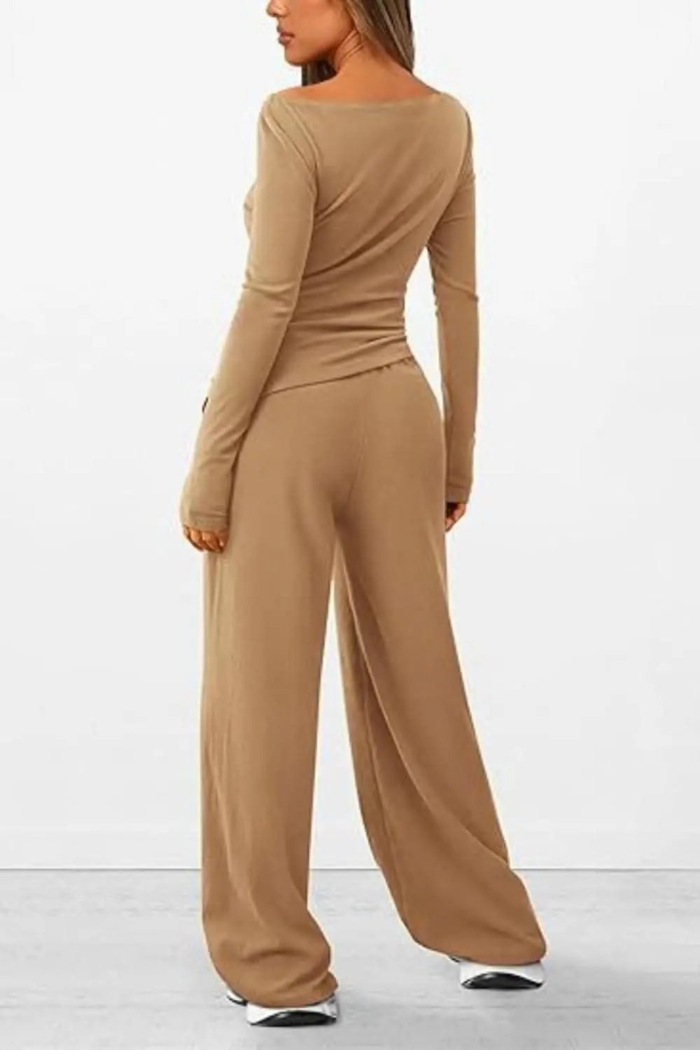 T-Shirts Trendsi Two-Piece Sets - Cozy two-piece lounge set with pockets - Premium Quality