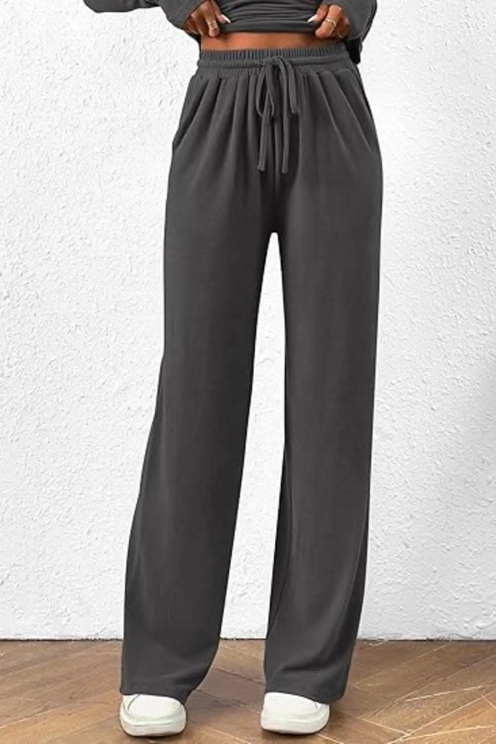 T-Shirts Trendsi Two-Piece Sets - Cozy two-piece lounge set with pockets - Premium Quality