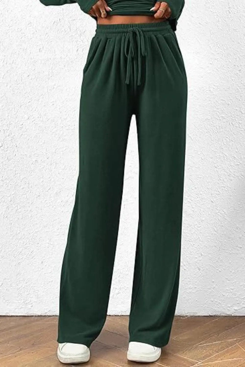 T-Shirts Trendsi Two-Piece Sets - Cozy two-piece lounge set with pockets - Premium Quality