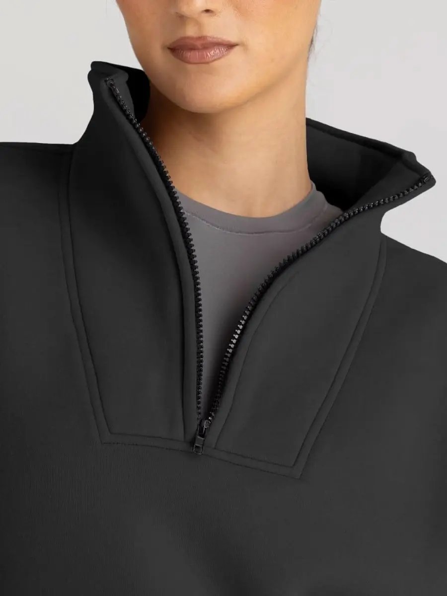 Love Salve Oversized Half Zip Sweatshirt — Cozy Fall Pullover