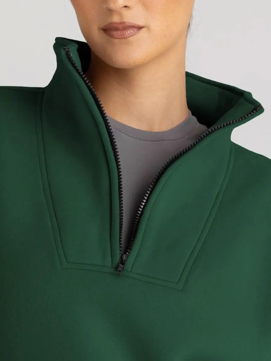Love Salve Oversized Half Zip Sweatshirt — Cozy Fall Pullover