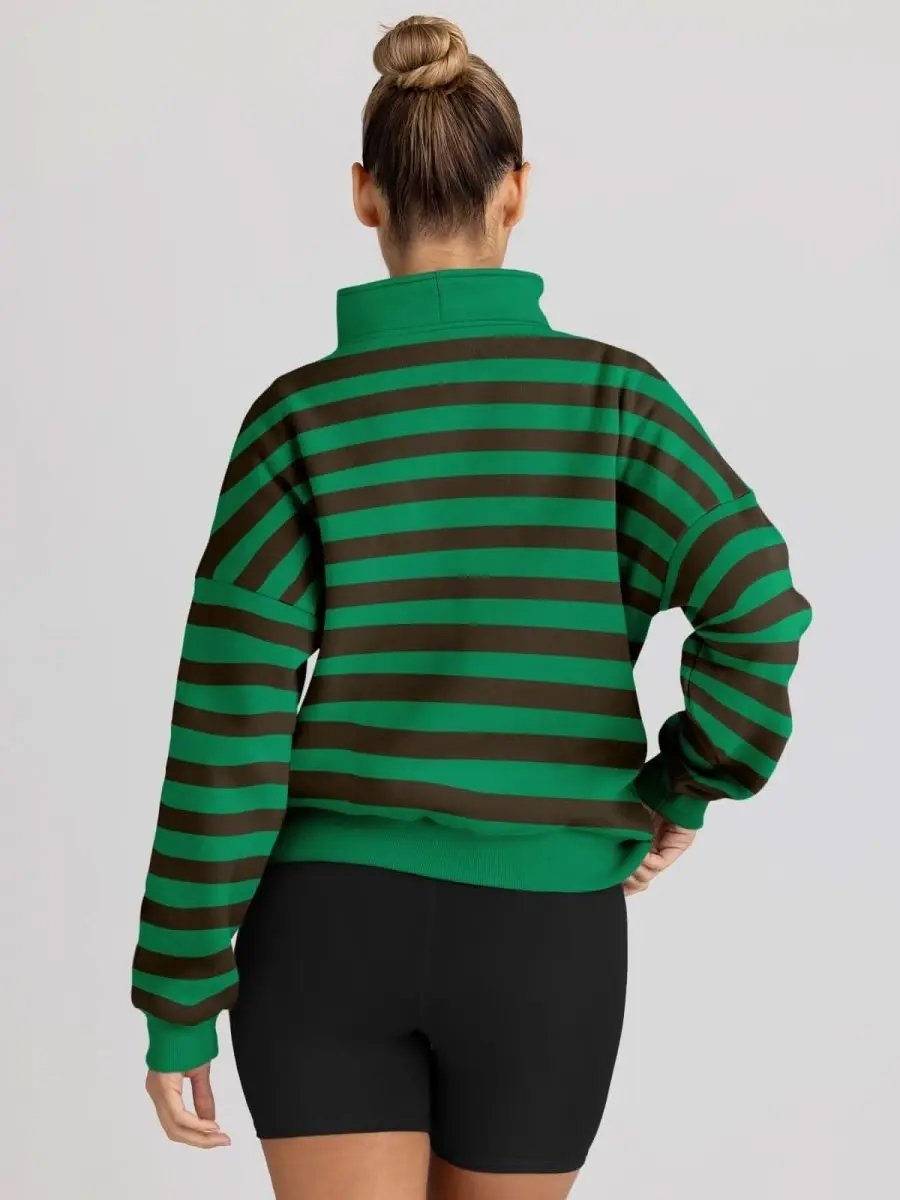 Love Salve Oversized Half Zip Sweatshirt — Cozy Fall Pullover
