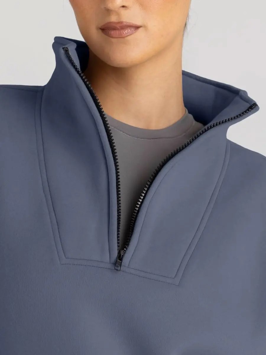 Love Salve Oversized Half Zip Sweatshirt — Cozy Fall Pullover