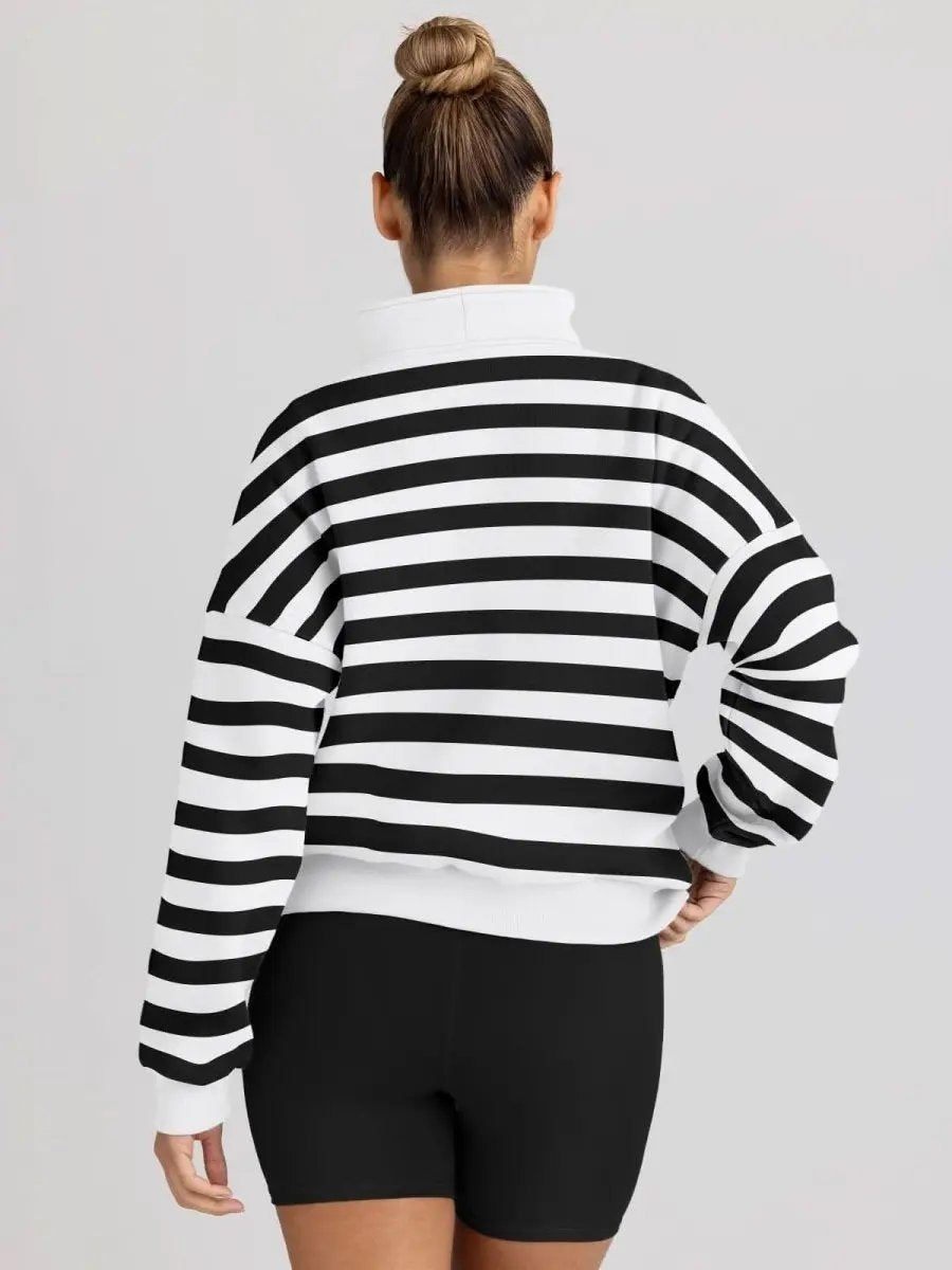 Love Salve Oversized Half Zip Sweatshirt — Cozy Fall Pullover