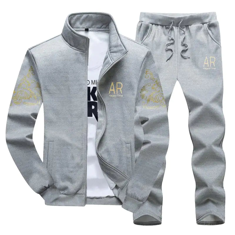 Trendy Two-Piece Suit: Long-Sleeved Cardigan & Trousers - # BOAA13310005