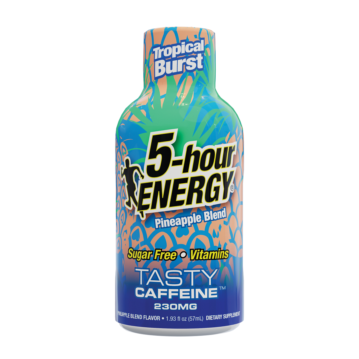 Paquete de 24 Bebidas Energéticas Extra Fuertes 5-hour ENERGY, sabor Tropical Burst, 1.93 oz líq.