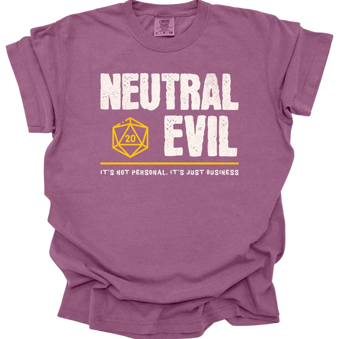 Neutral Evil Shirt - D&D Alignment T-shirt - Comfort Colors