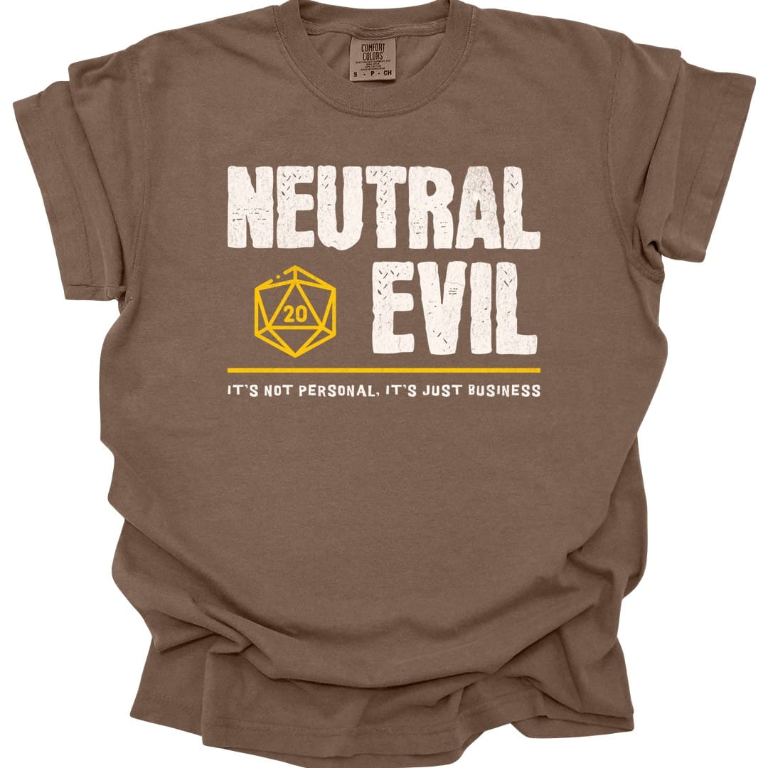 Neutral Evil Shirt - D&D Alignment T-shirt - Comfort Colors