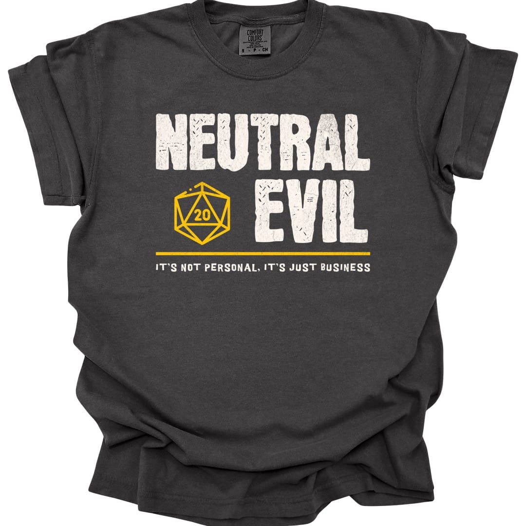 Neutral Evil Shirt - D&D Alignment T-shirt - Comfort Colors