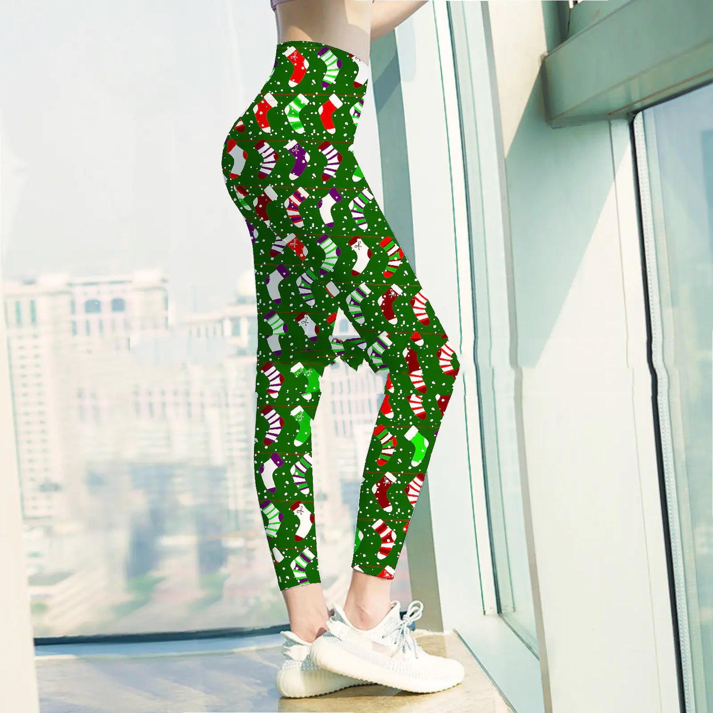 Personalized Christmas Leggings for Yoga Practice