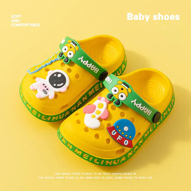 Summer Baby Sandals for Boys and Girls Cartoon Mules