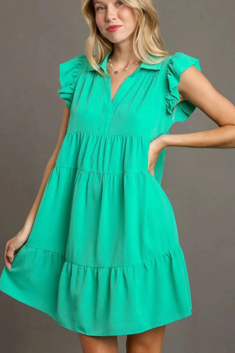 Dresses Trendsi Ruffle Dress Plus Size Women's Casual Mini Dress Comfy Fit