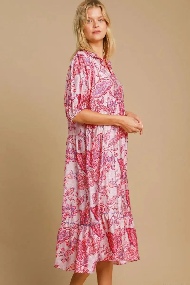 Dresses Trendsi Paisley Dress Women's Plus Size Casual Ruffle Hem Flowy Dress