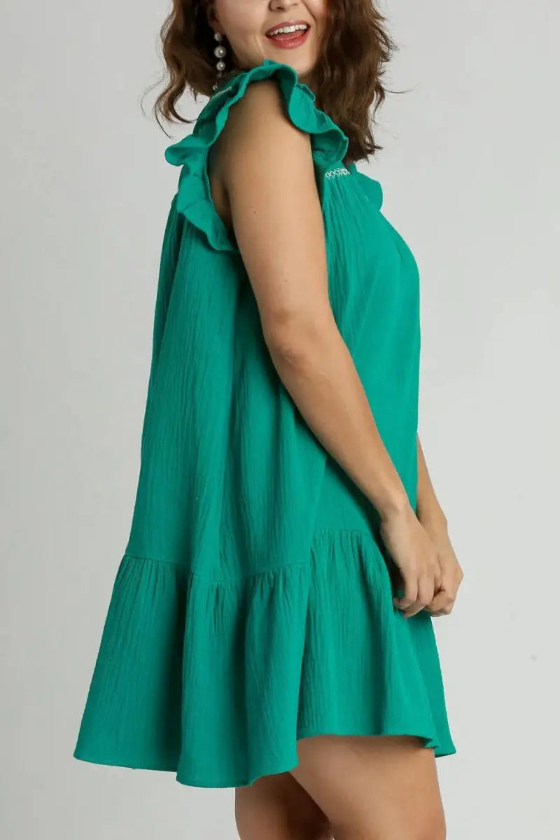 Dresses Trendsi Smocked Ruffle Dress Women's Plus Size Casual Dress Cute & Comfy