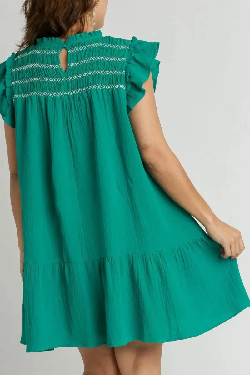 Dresses Trendsi Smocked Ruffle Dress Women's Plus Size Casual Dress Cute & Comfy