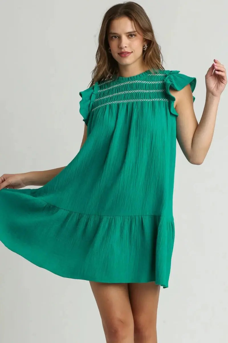 Dresses Trendsi Smocked Ruffle Dress Women's Plus Size Casual Dress Cute & Comfy