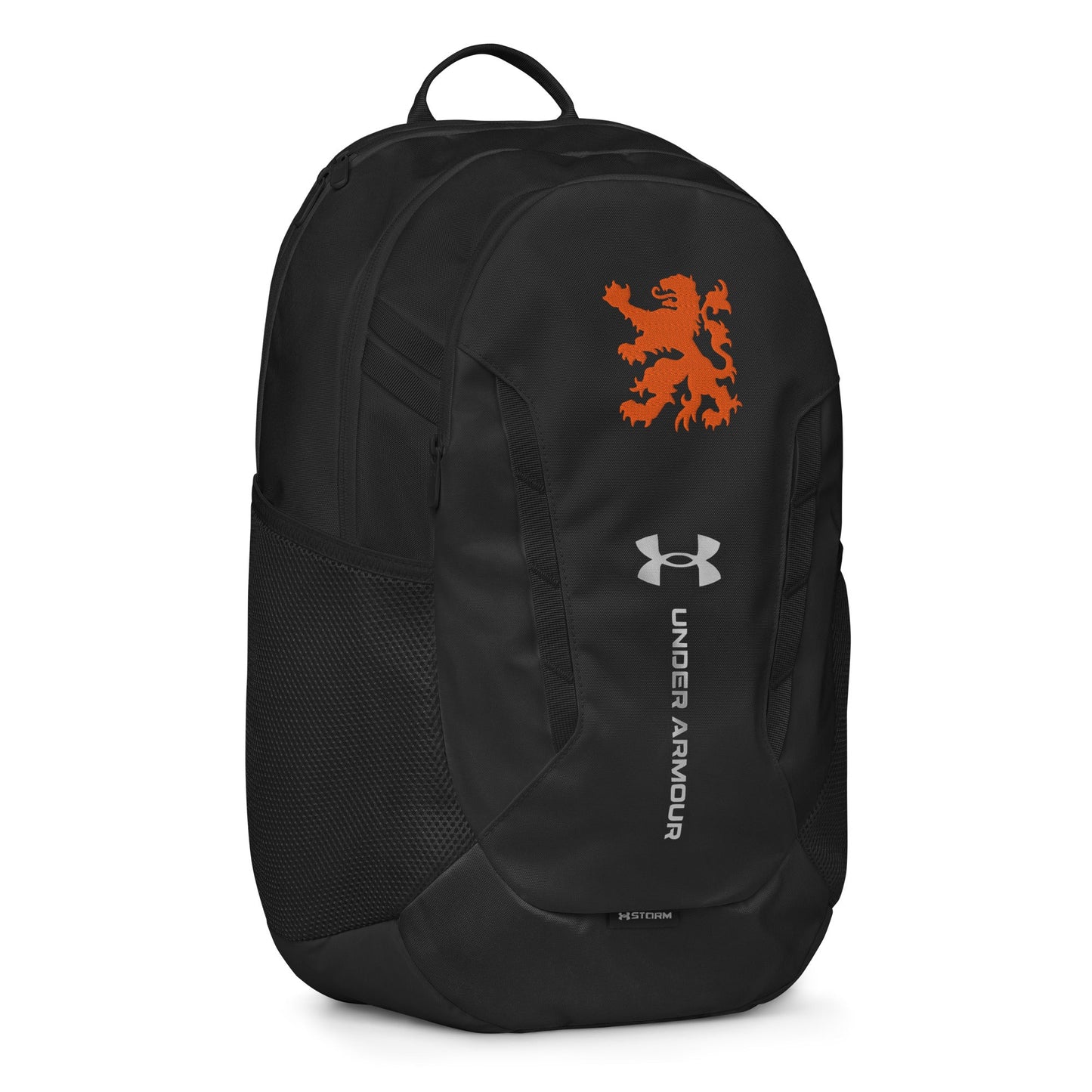Dutch - back to school / work Under Armour® laptop backpack Orange embroidery