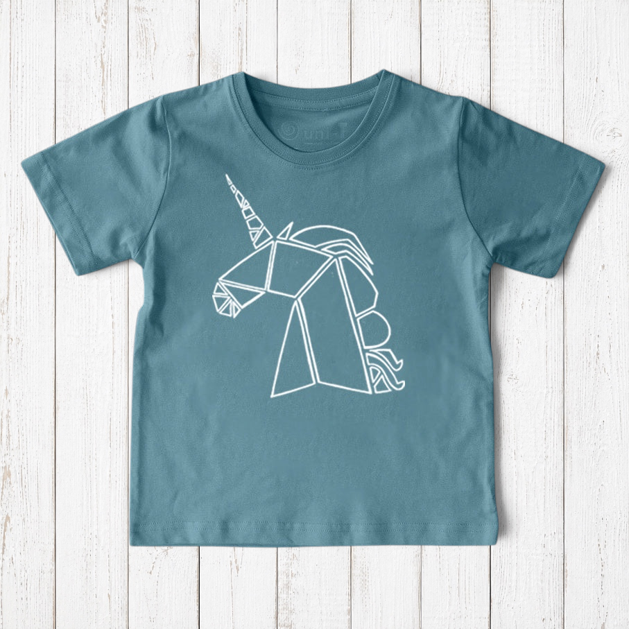 Geometric Unicorn T-Shirt for Kids