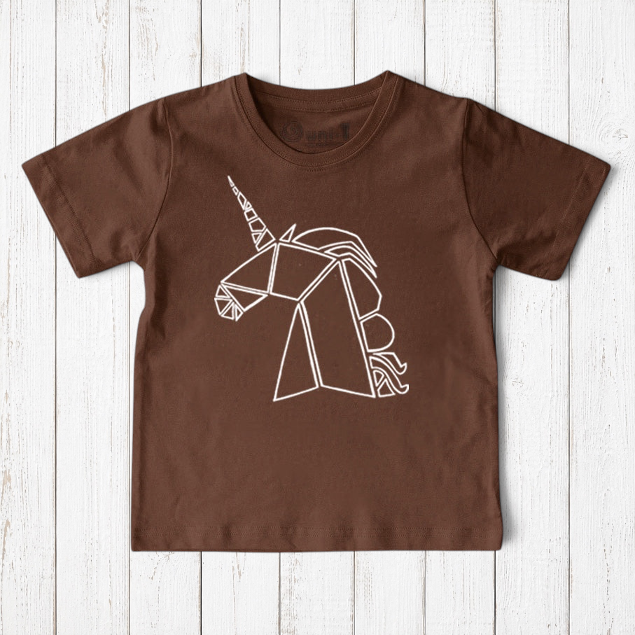 Geometric Unicorn T-Shirt for Kids