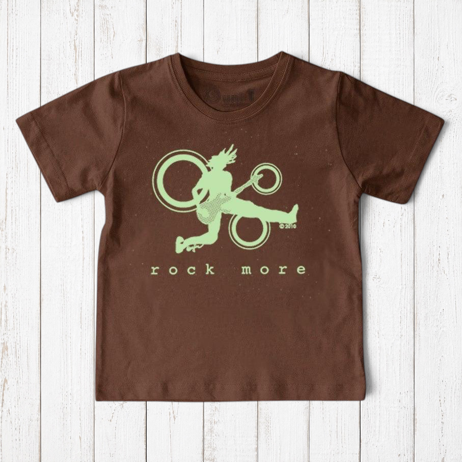 "Rock More" Guitar T-Shirt for Kids