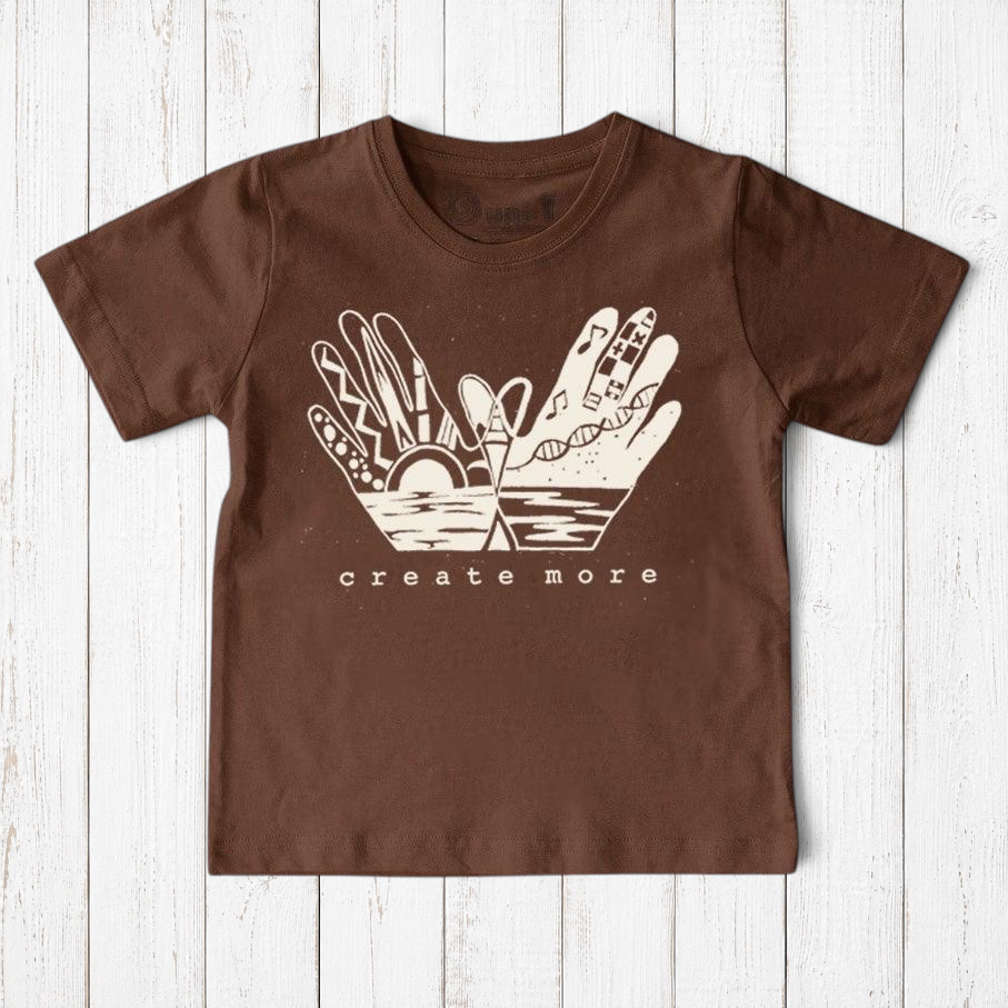 "Create More" Creative Art T-Shirt for Kids