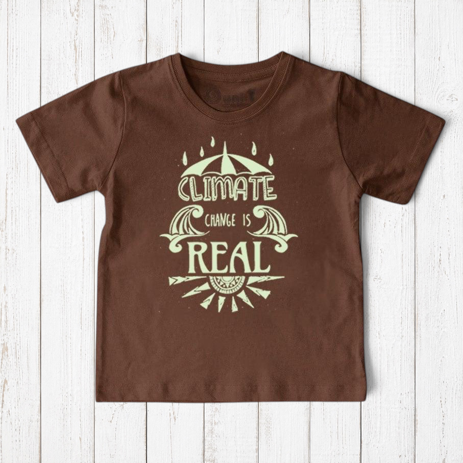 Camiseta para niños "El cambio climático es real"