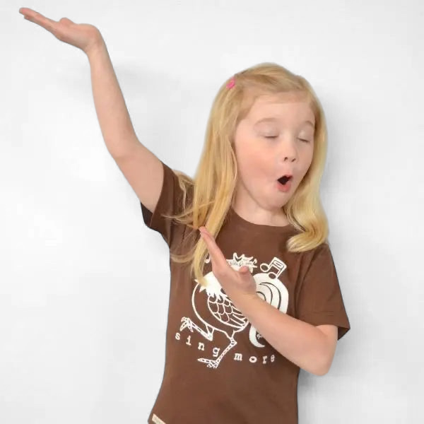 "Sing More" Rooster T-Shirt for Kids