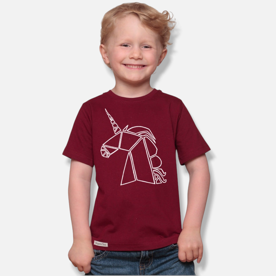 Geometric Unicorn T-Shirt for Kids