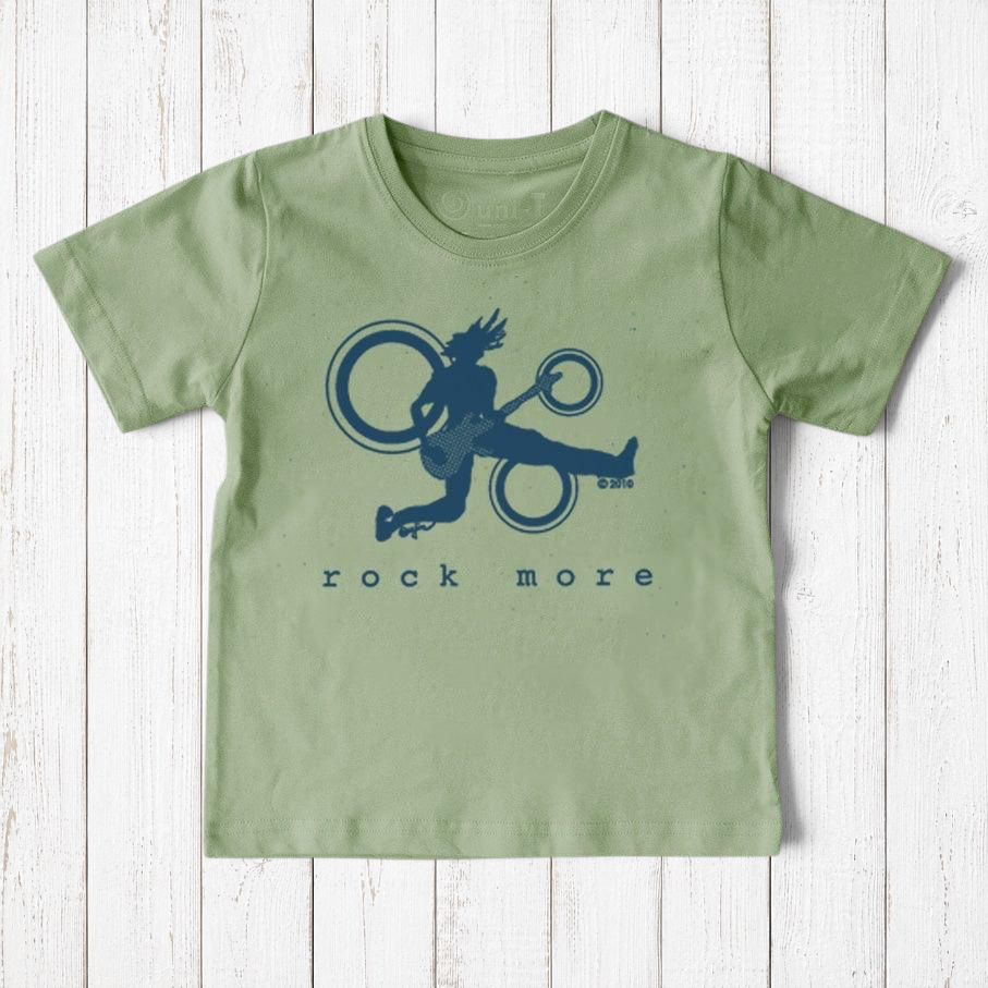 "Rock More" Guitar T-Shirt for Kids