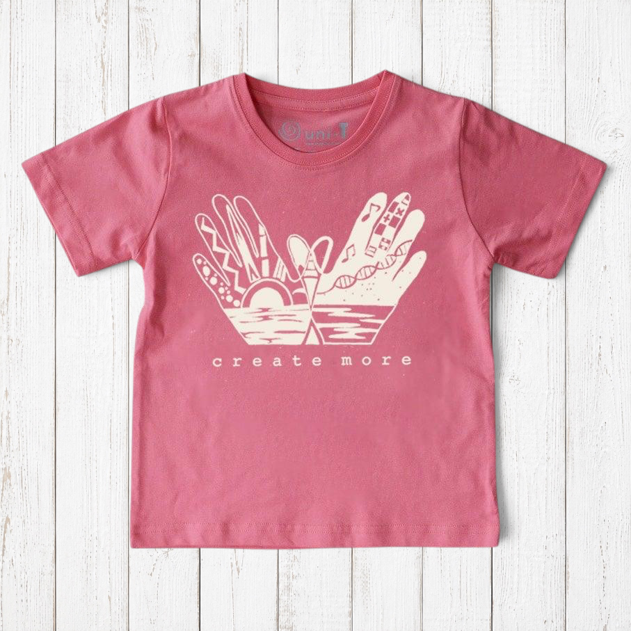 "Create More" Creative Art T-Shirt for Kids