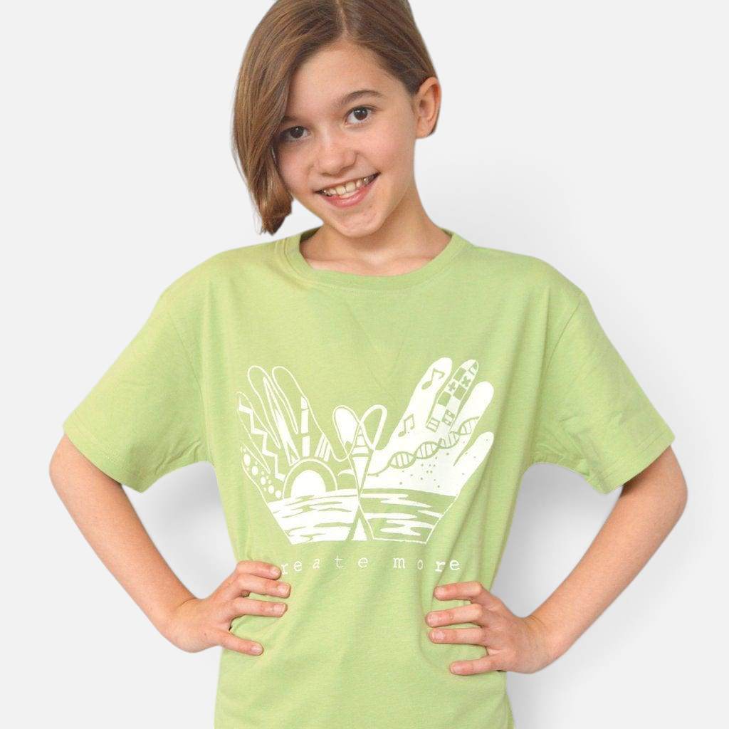 "Create More" Creative Art T-Shirt for Kids