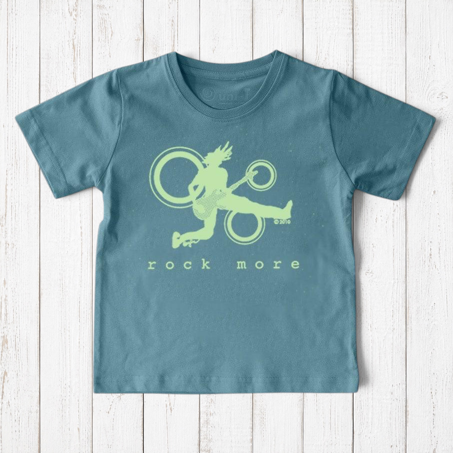 "Rock More" Guitar T-Shirt for Kids