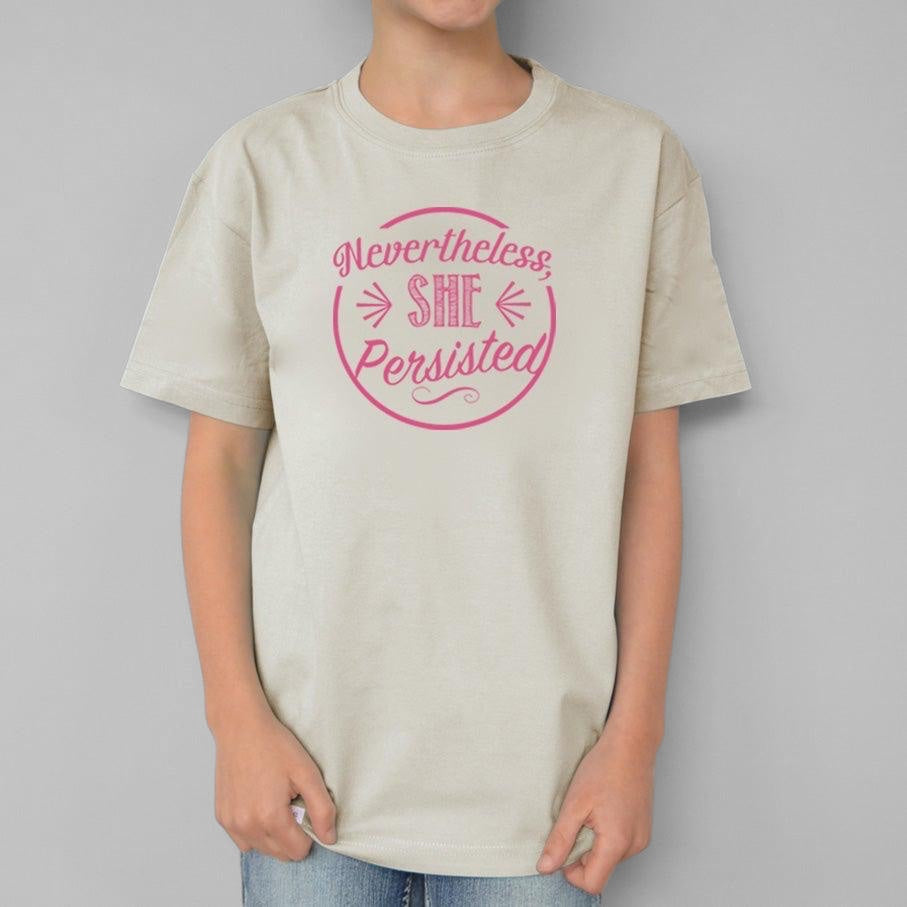 "Nevertheless, She Persisted" T-Shirt for Kids