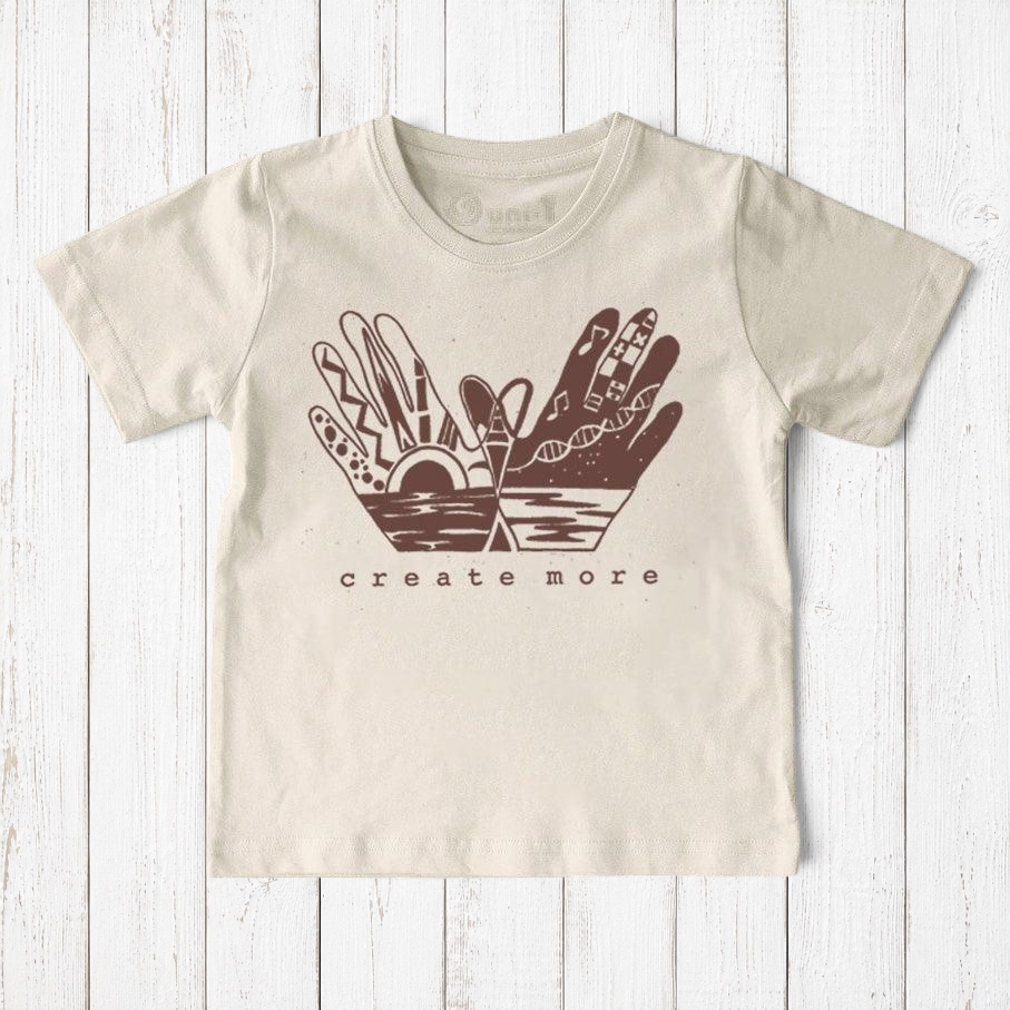 "Create More" Creative Art T-Shirt for Kids