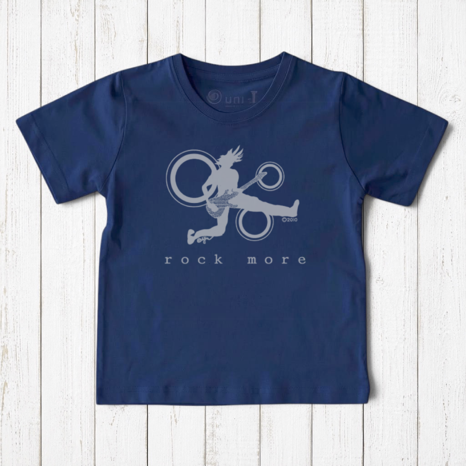 "Rock More" Guitar T-Shirt for Kids