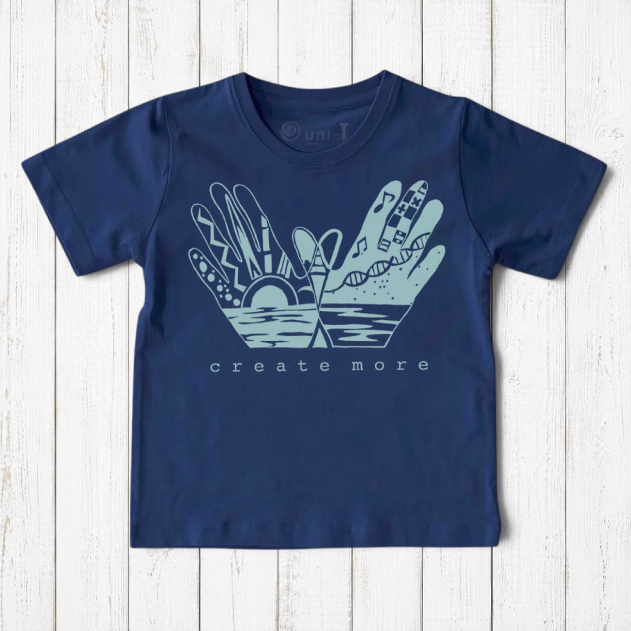 "Create More" Creative Art T-Shirt for Kids