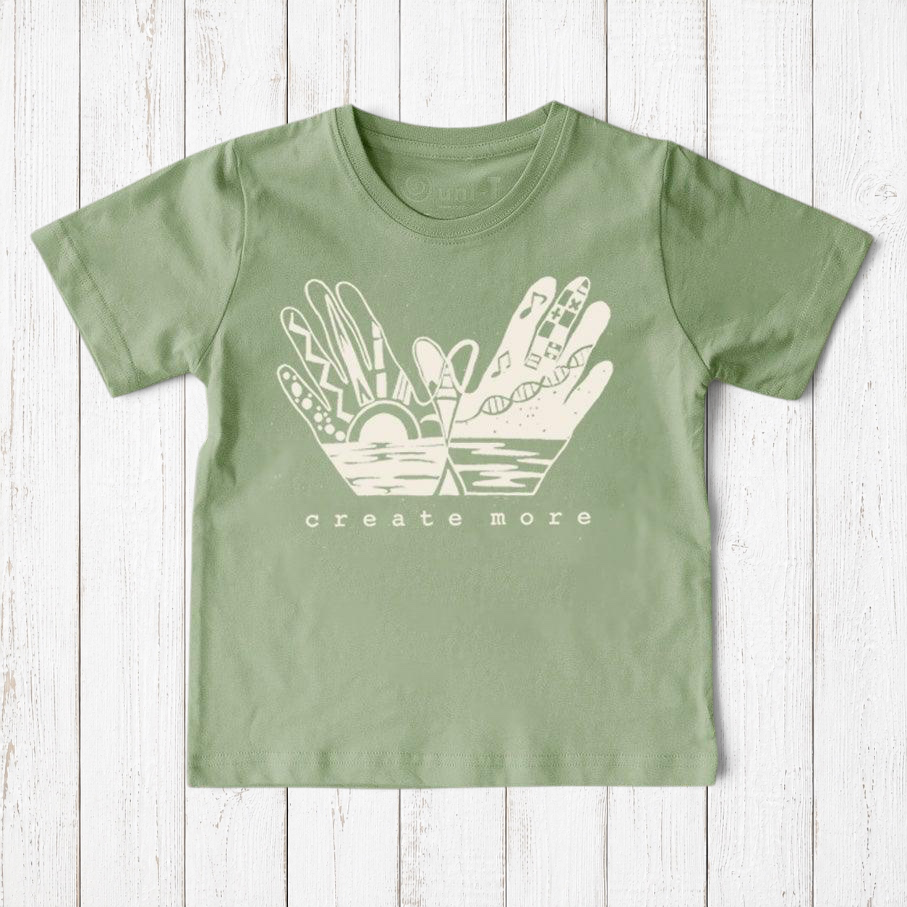 "Create More" Creative Art T-Shirt for Kids