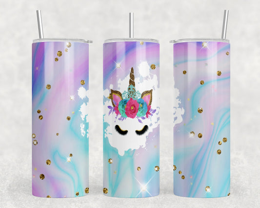 Unicorn|Skinny Tumbler|Optional Bluetooth Speaker| Speaker Color Varies by Rowdy Ridge Co