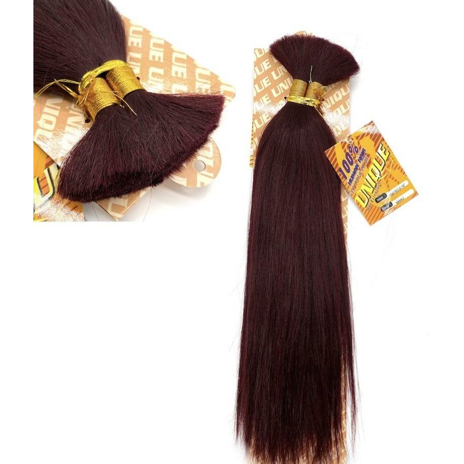 Unique's Yaki Bulk 100% Human Hair 14" Hair Extensions, New With Tags