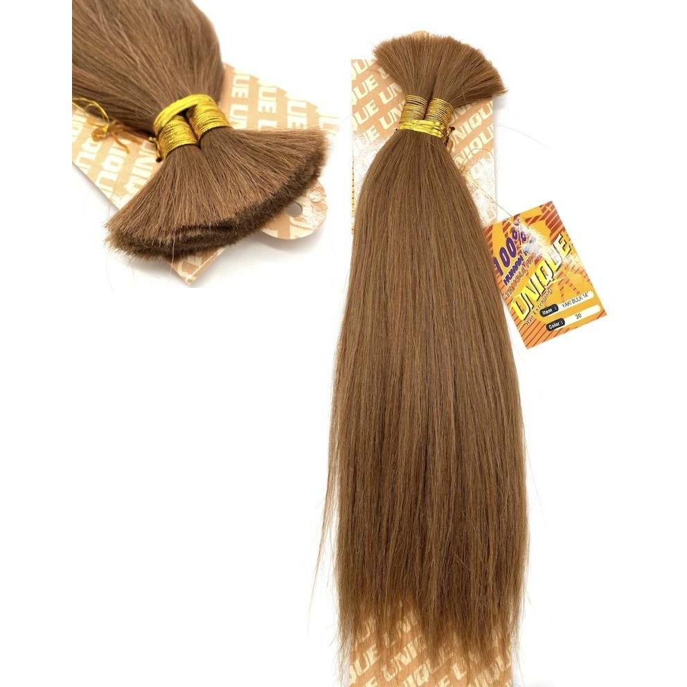 Unique's Yaki Bulk 100% Human Hair 14" Hair Extensions, New With Tags