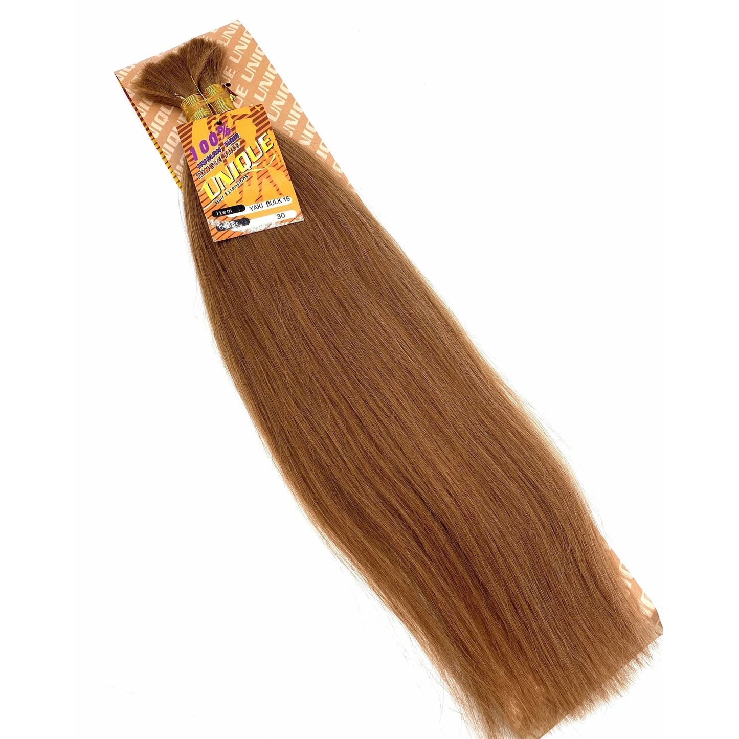 Unique's Yaki Bulk 100% Human Hair 16" Hair Extensions, New With Tags