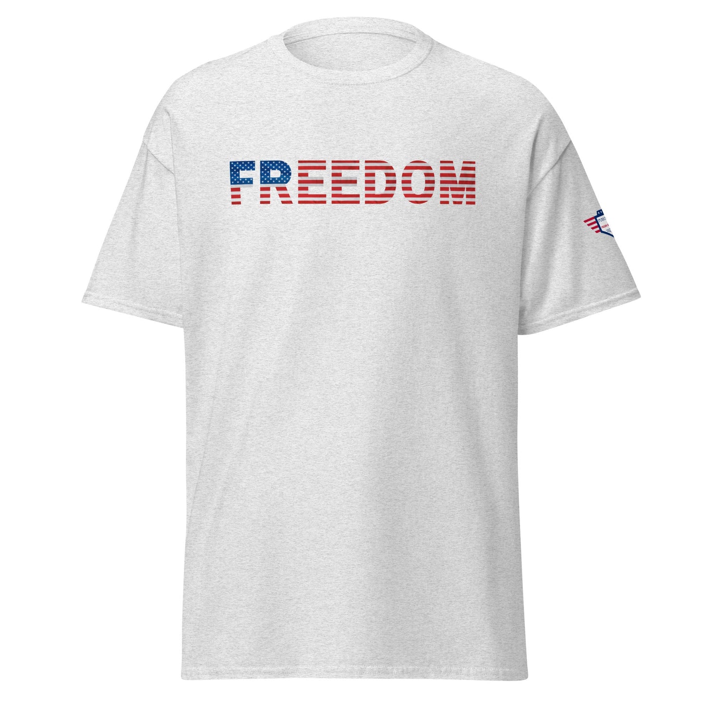 LIBERTAD - Con bandera con código QR de Trump bailando en la espalda