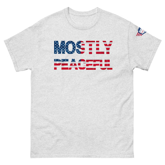 Hilarante camiseta unisex con estampado de comentario sarcástico - MAYORMENTE PACÍFICO - EE. UU.