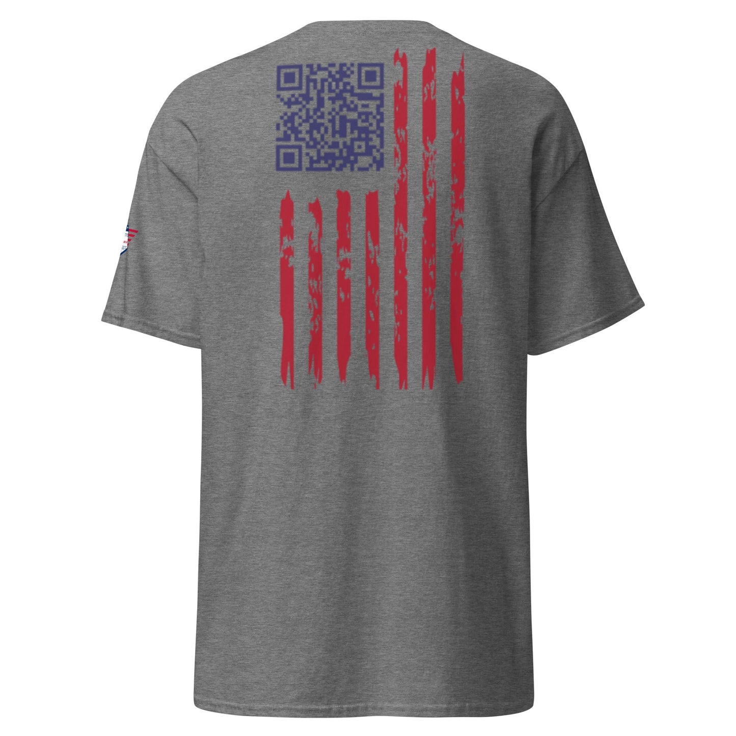 LIBERTAD - Con bandera con código QR de Trump bailando en la espalda