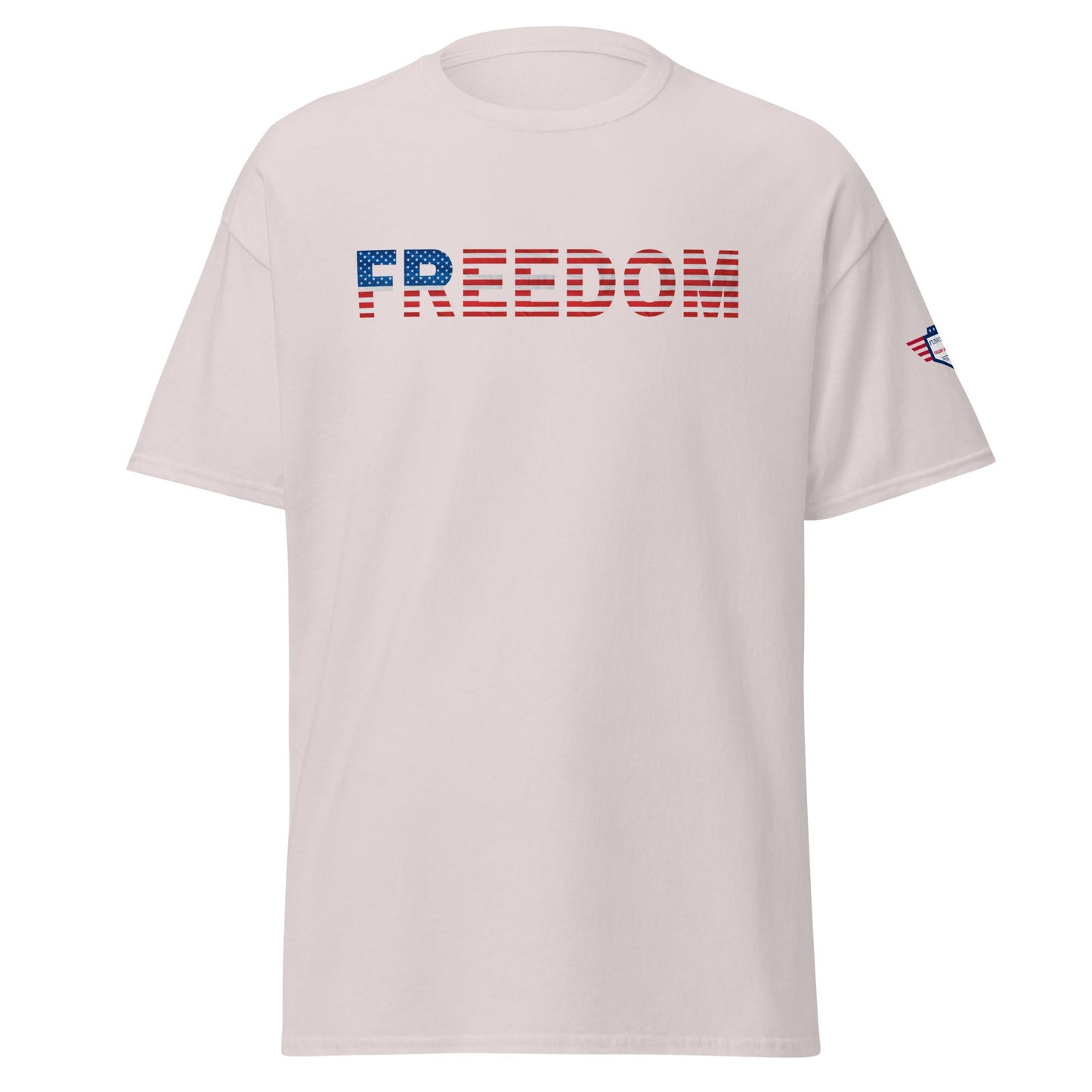 LIBERTAD - Con bandera con código QR de Trump bailando en la espalda