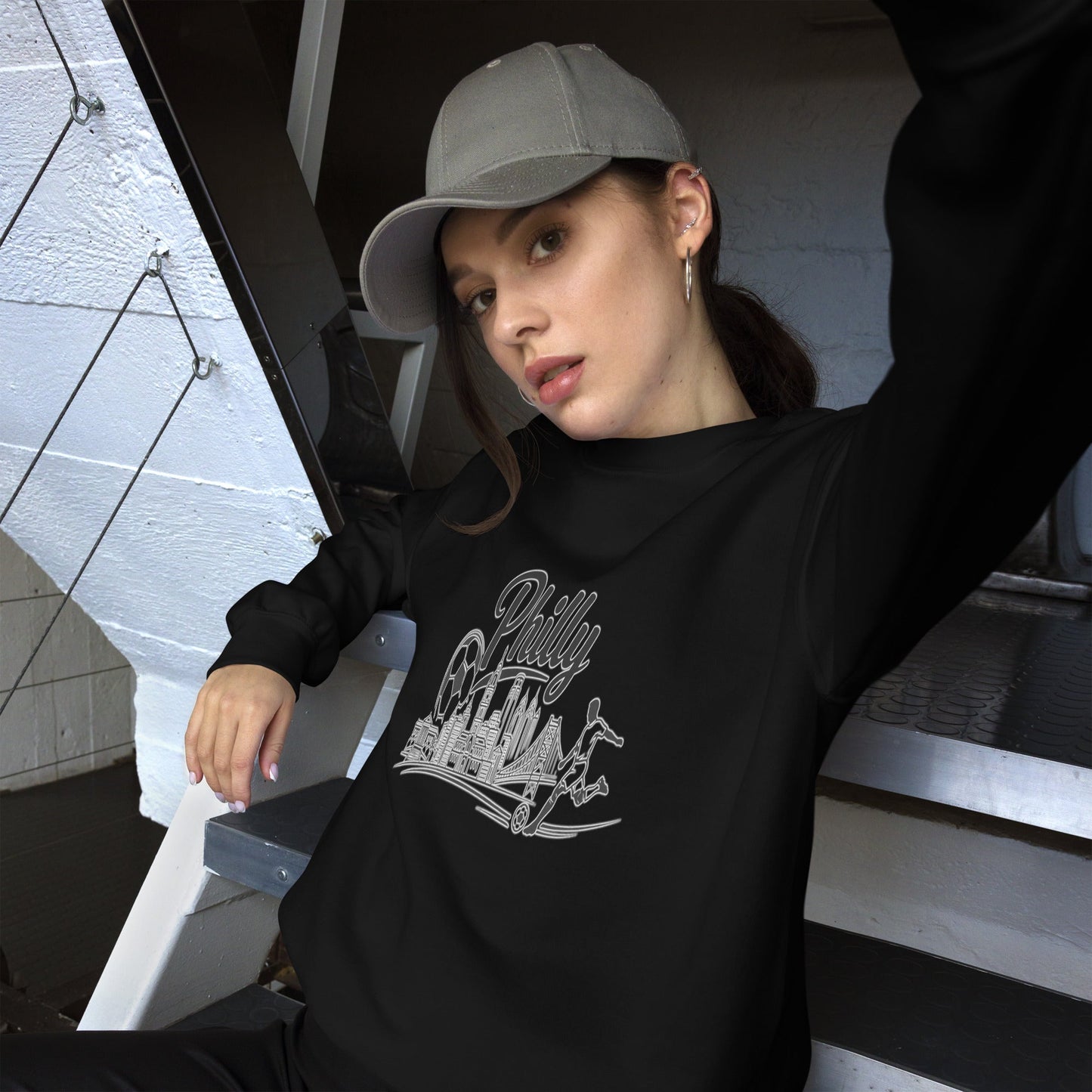 Philly Skyline Soccer Sweatshirt | Philadelphia City Pride Unisex