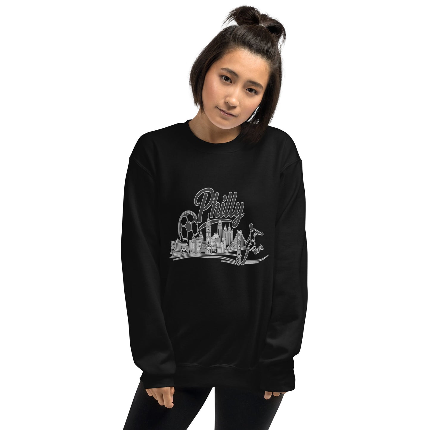 Philly Skyline Soccer Sweatshirt | Philadelphia City Pride Unisex
