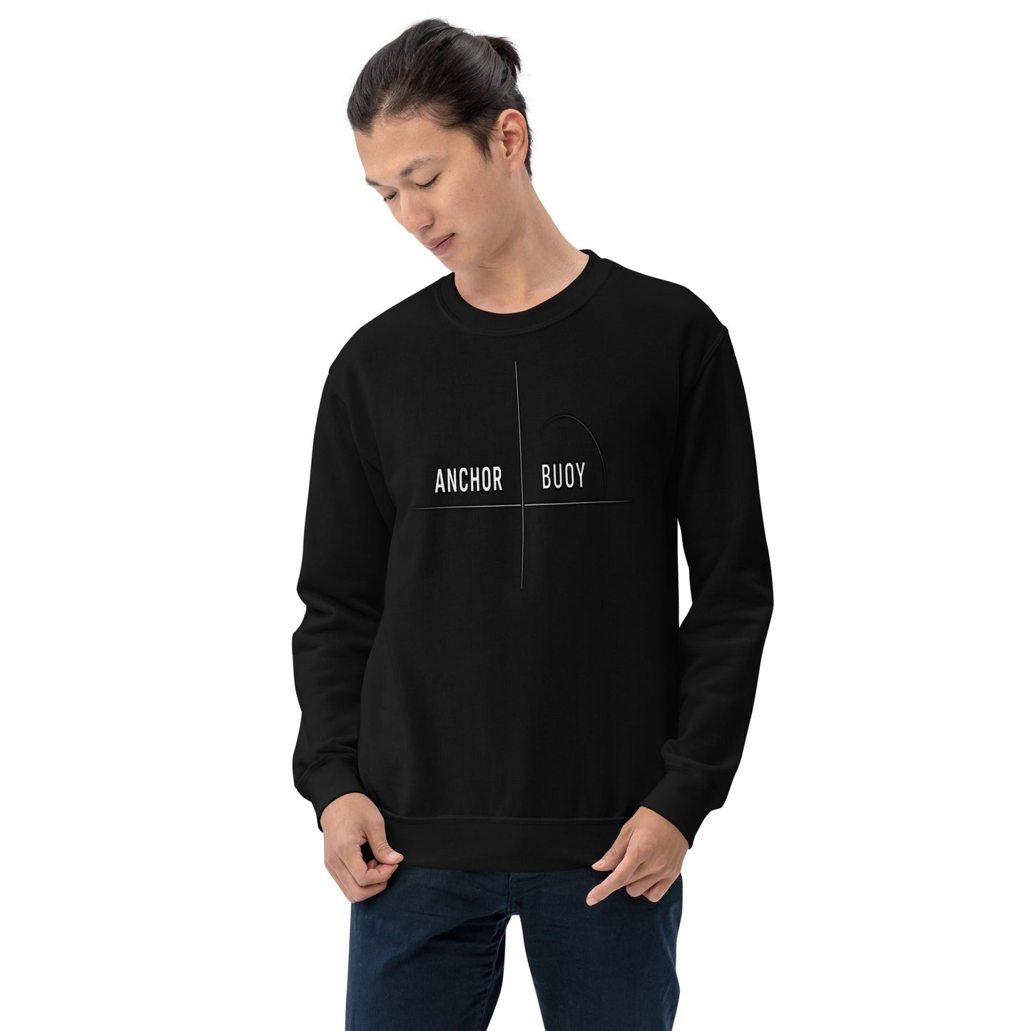 ANCHOR BUOY Sweatshirt | Minimalist Duality Design Unisex